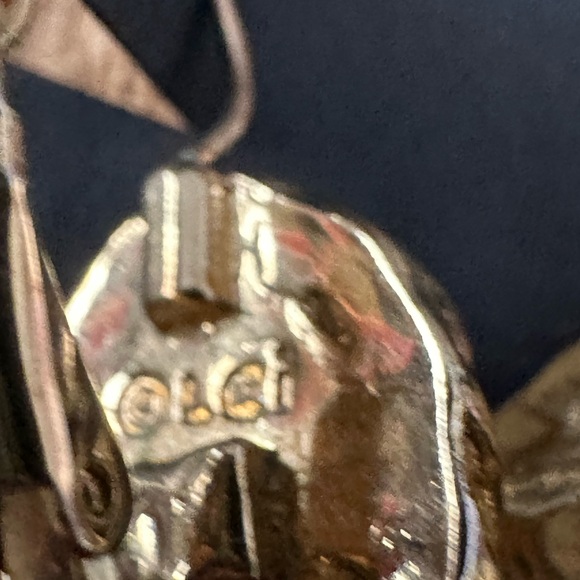 Liz Claiborne Vintage Oval Lever Back Earrings - Gold T… EUC - Picture 3 of 3